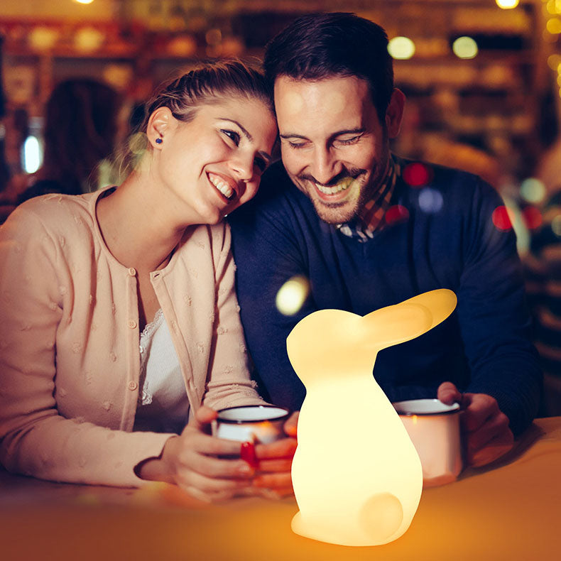 Contemporary Creative Rabbit PE LED Table Lamp for the Bedroom