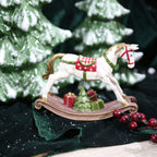 Festive Resin Rocking Horse Carousel Ornament