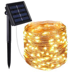 Waterproof fairy lights with solar energy
