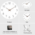 Simple Colored Silent Wall Clock 12 Inch