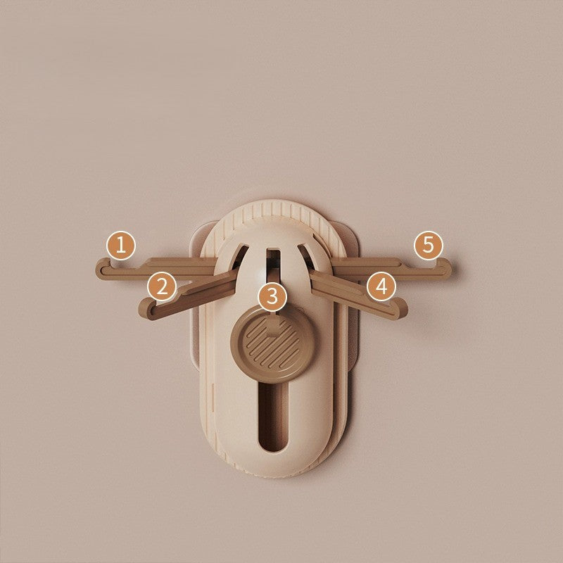 Multi Organizer Foldable Wall-Mounted Hook