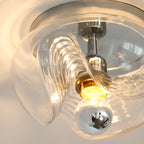 French Vintage Medieval Bauhaus Ceiling Lamp