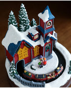 Resin Glowing Rotating Christmas Music Box