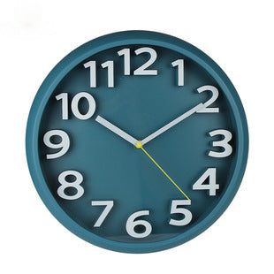 3D Large Number Silent Wall Clocks 12.5 Inch Battery Operated