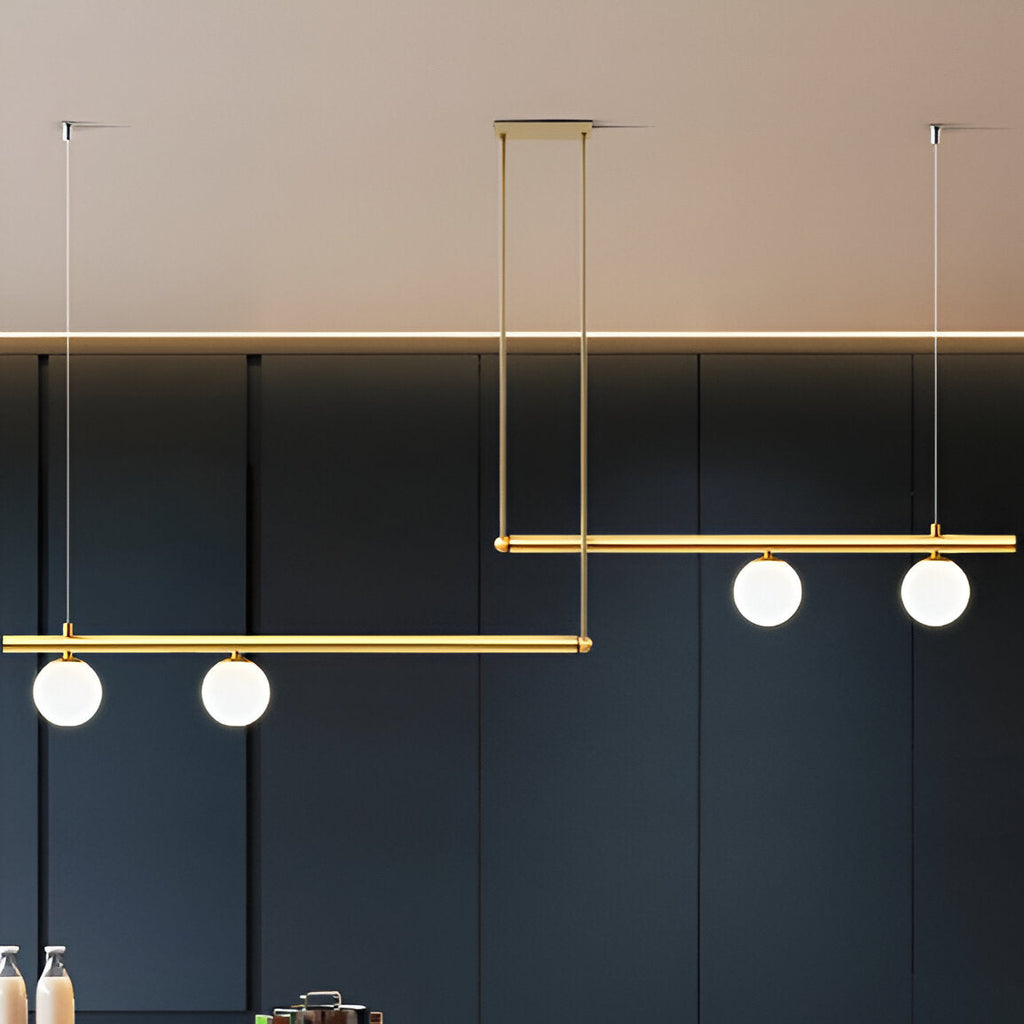 Nordic Glass Linear Luxury Pendant Lamp