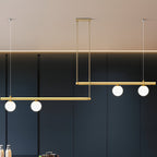 Nordic Glass Linear Luxury Pendant Lamp
