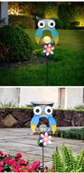 Solar Iron Owl Lawn Light, Outdoor Waterproof Garden Atmosphere Lamp