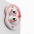 Self-adhesive universal swivel castor 4-piece set