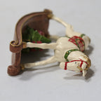 Festive Resin Rocking Horse Carousel Ornament