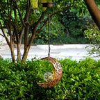 Solar Hanging Light Outdoor Waterproof Garden Projection Lamp, Iron Hollow Atmosphere Night Light
