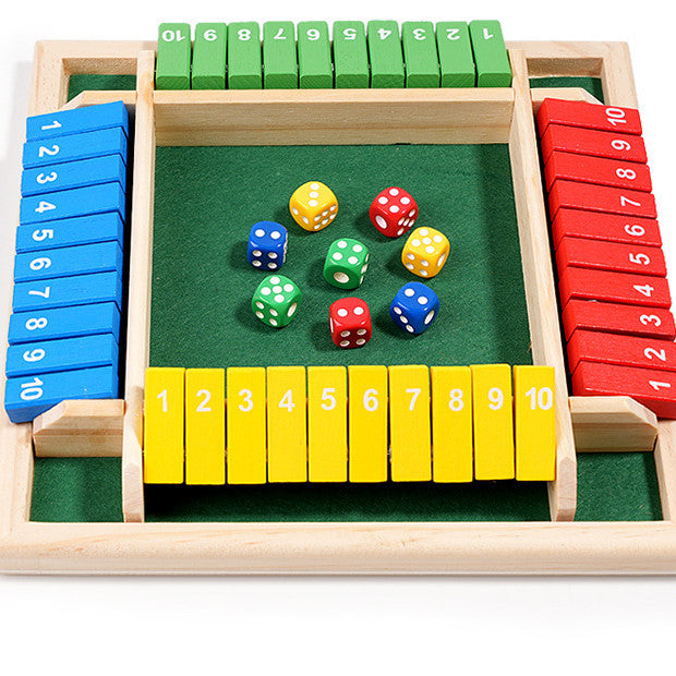 "Shut The Box" game – Fun table math game for adults and children