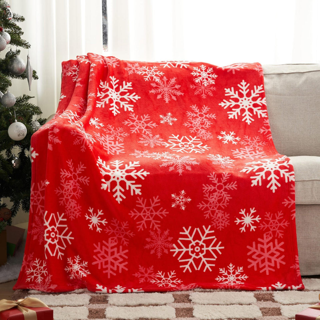 Christmas Blanket Soft Flannel Christmas Plush Holiday Blanket