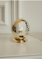 Golden Projection Iron Art Christmas Lantern