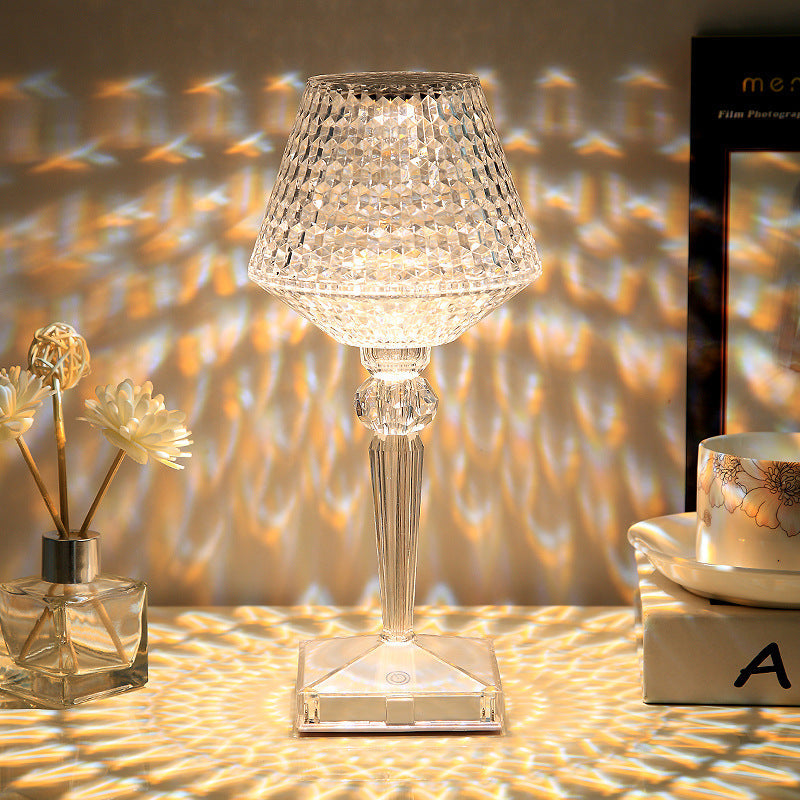 Liesbeth Crystal Lamp – Luxury Table Lamp with USB Charging Function