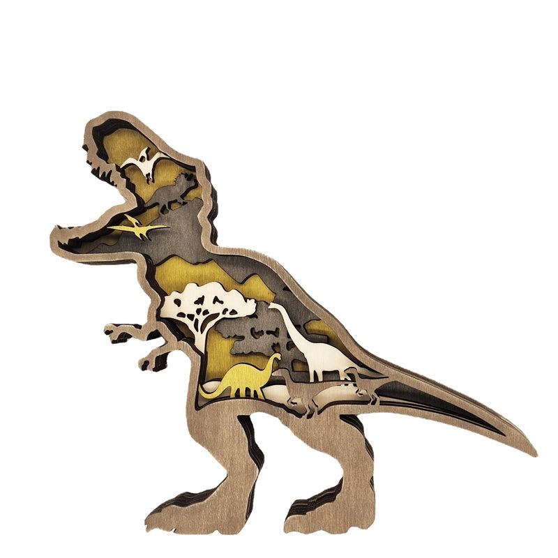 3D Creative Wood Animal Carving Craft Gift
