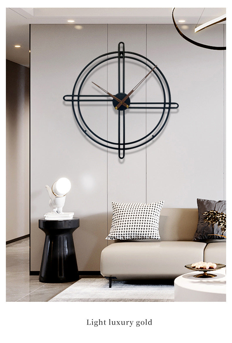 Nordic decorative large wall clock for the living room 23 inches