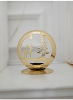Golden Projection Iron Art Christmas Lantern