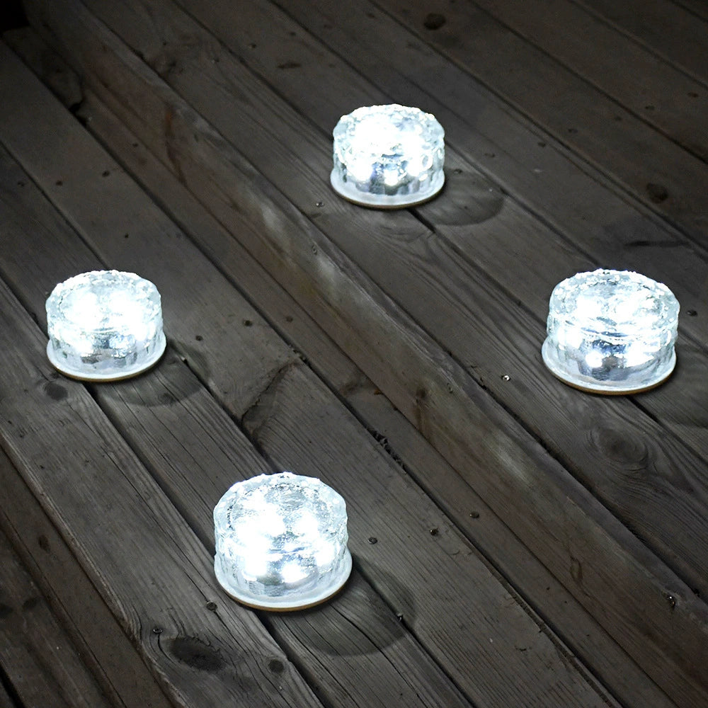 Solar Ice Brick Light Outdoor Waterproof Pathway/Step Garden Ground Light