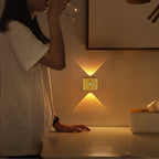 Rechargeable Wall Lamp Wireless Magnetic No-Drill Motion-Sensing Bedroom Bedside Stair Wall Lamp