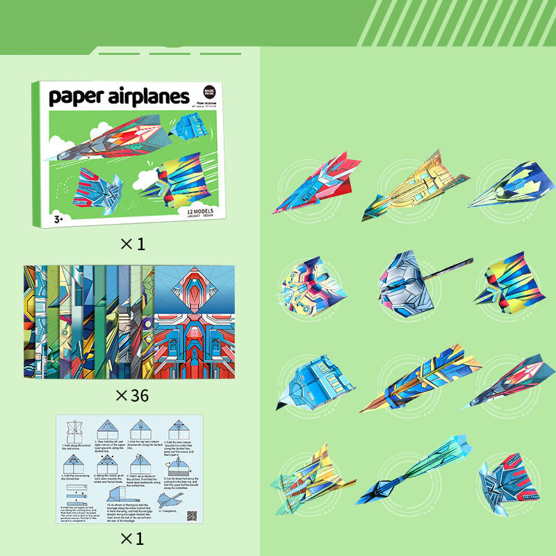 Paper Plane Building Set with Instructions