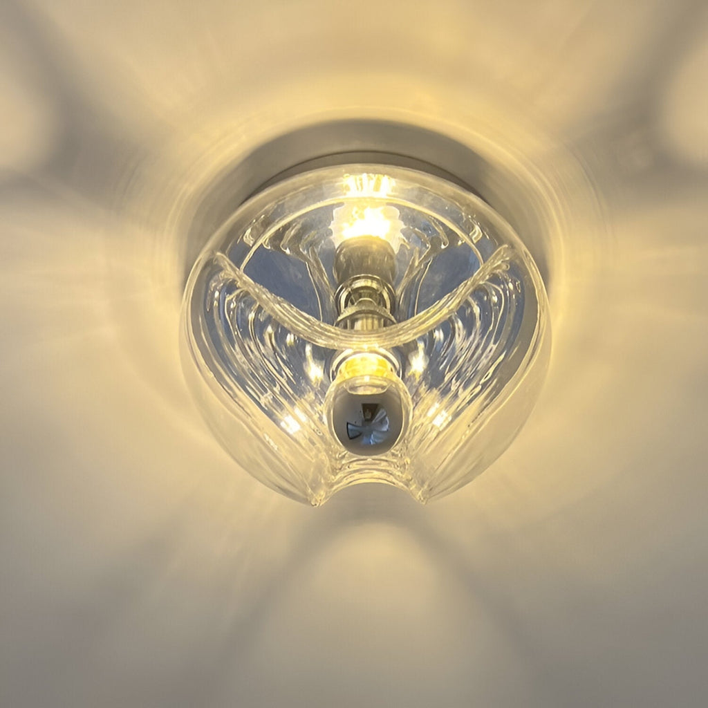 French Vintage Medieval Bauhaus Ceiling Lamp