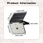 Solar Motion Sensor Wall Light Foldable Outdoor Floodlight