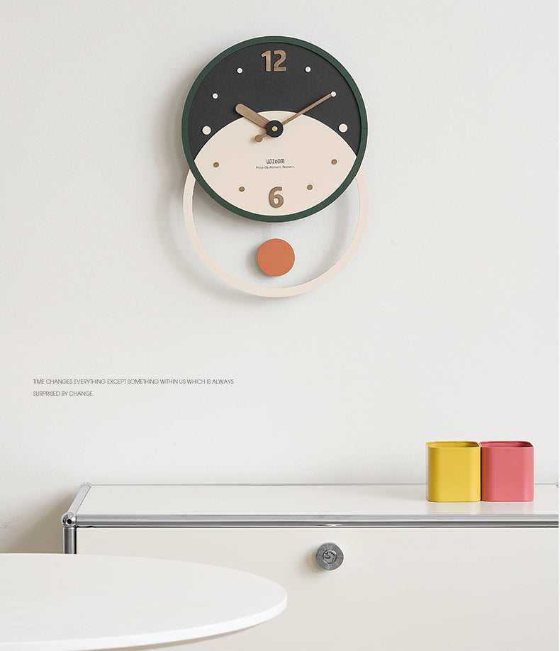 Nordic Minimalist Wall Decoration Clock for the Living Room