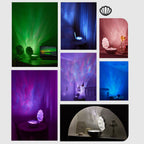 Shell Lamp Waves Retro Bluetooth Turntable LED Night Light - Perfect Gift for Kids and Girls