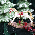 Festive Resin Rocking Horse Carousel Ornament