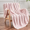 Flannel Christmas Blanket Soft Pink Christmas Blanket