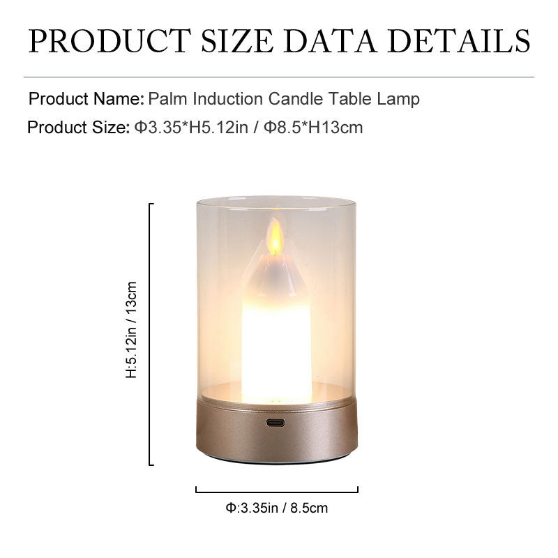 Hand-Swipe Sensor Candle Lamp Romantic Candlelight