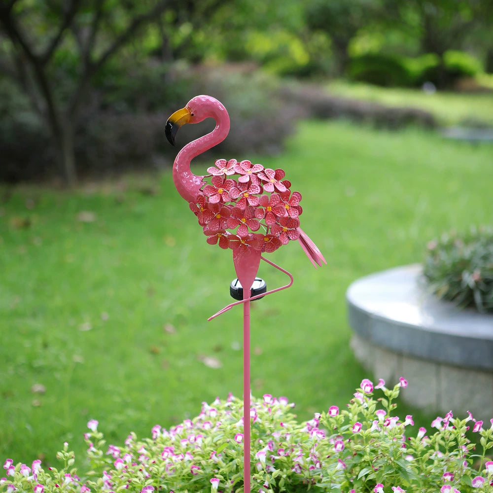 Solar Flamingo Lawn Light - Outdoor Garden Waterproof