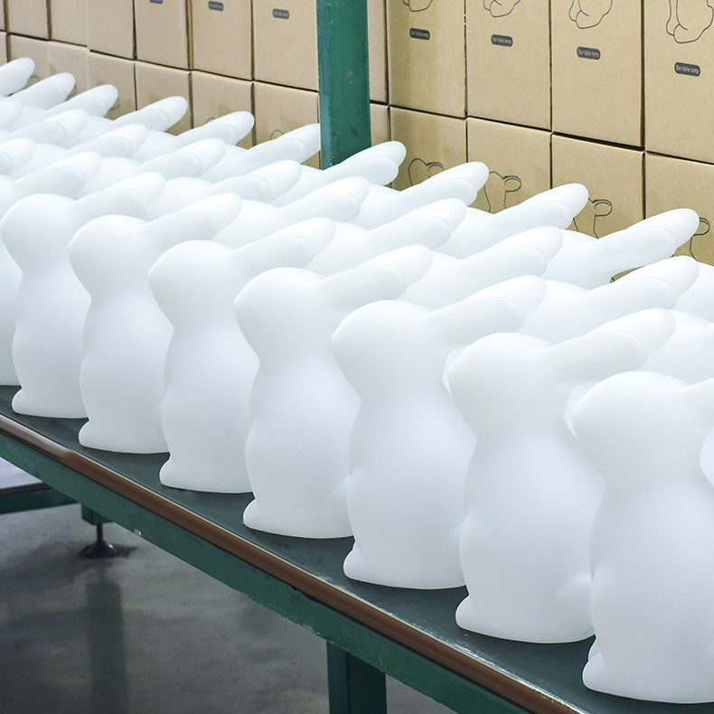 Contemporary Creative Rabbit PE LED Table Lamp for the Bedroom