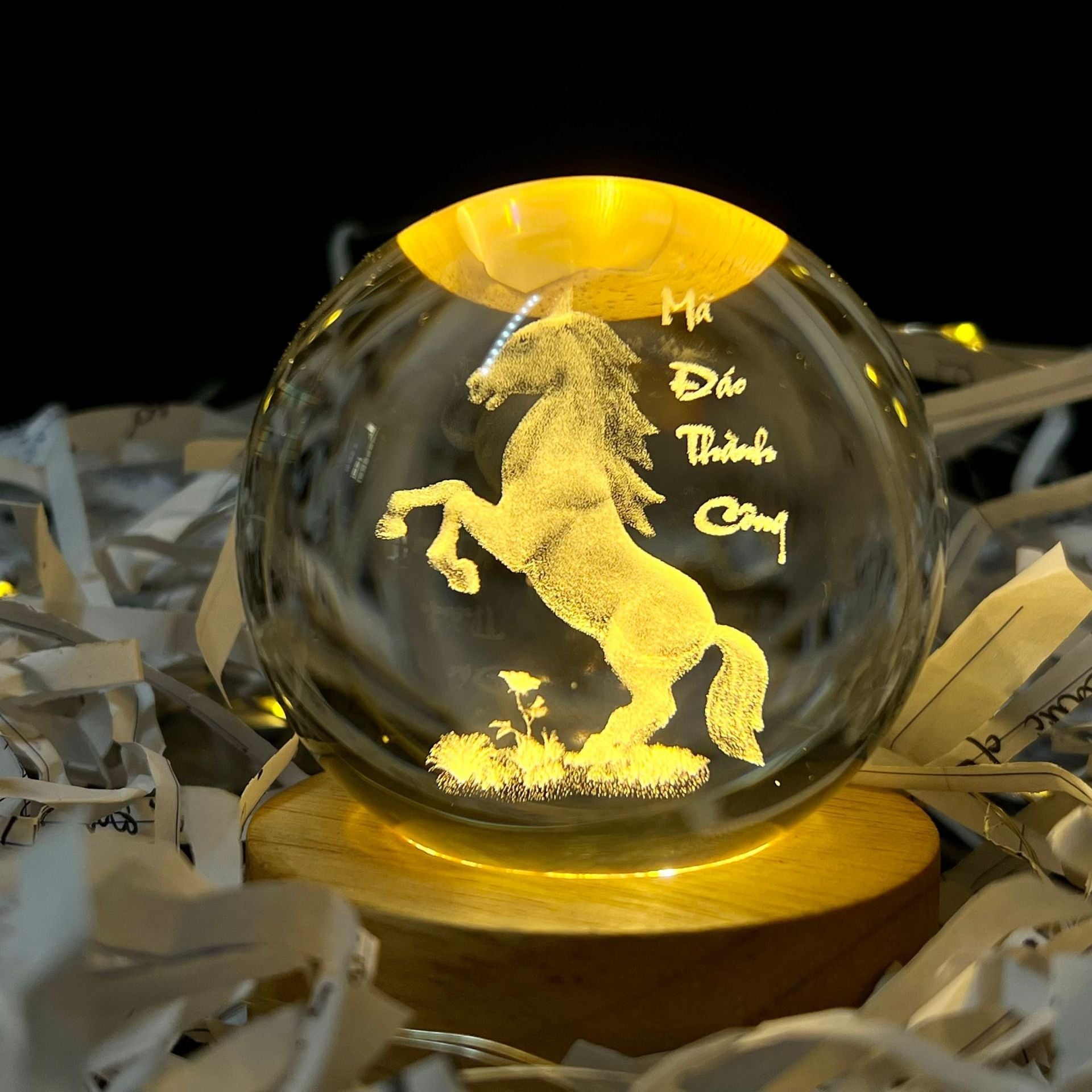 Glowing Moon Crystal Ball