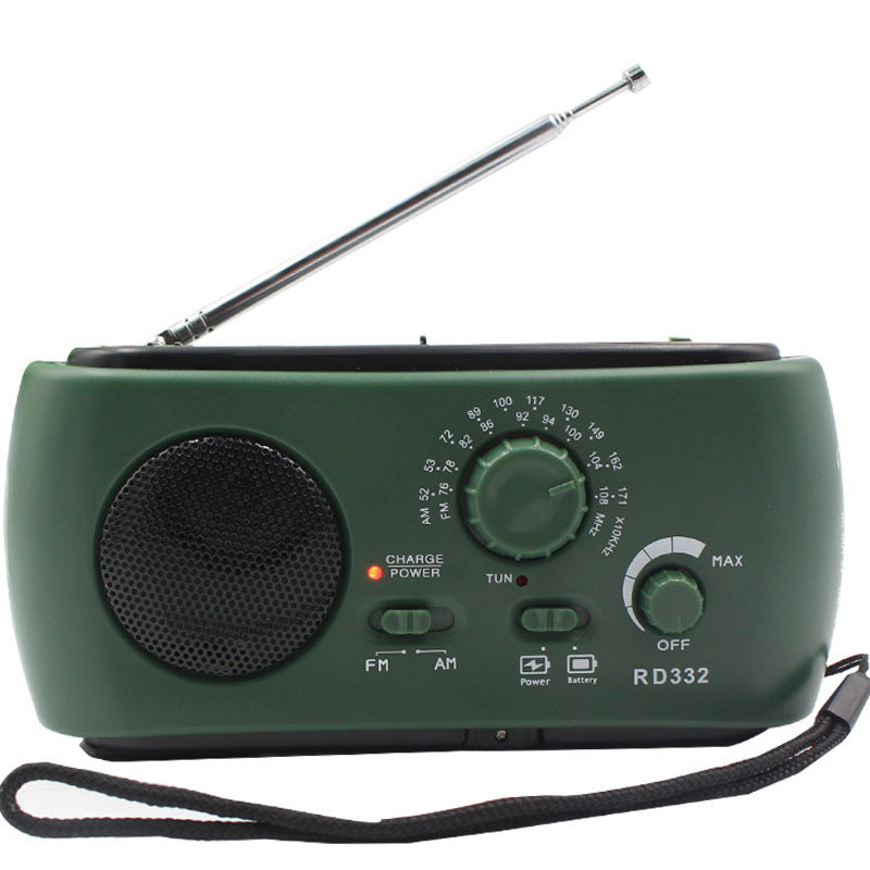 Portable Emergency Radio with AM/FM/NOAA, USB Charger, LED Flashlight, Waterproof for Camping and Outdoor Activities
