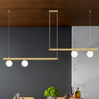 Nordic Glass Linear Luxury Pendant Lamp