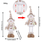 Knitted Telescopic Snowman Elk Christmas Doll