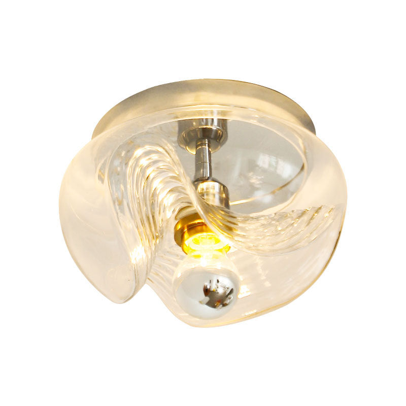 French Vintage Medieval Bauhaus Ceiling Lamp