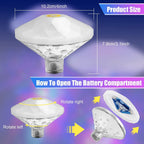 Outdoor LED Waterproof Diamond Pool Light Floating Decor