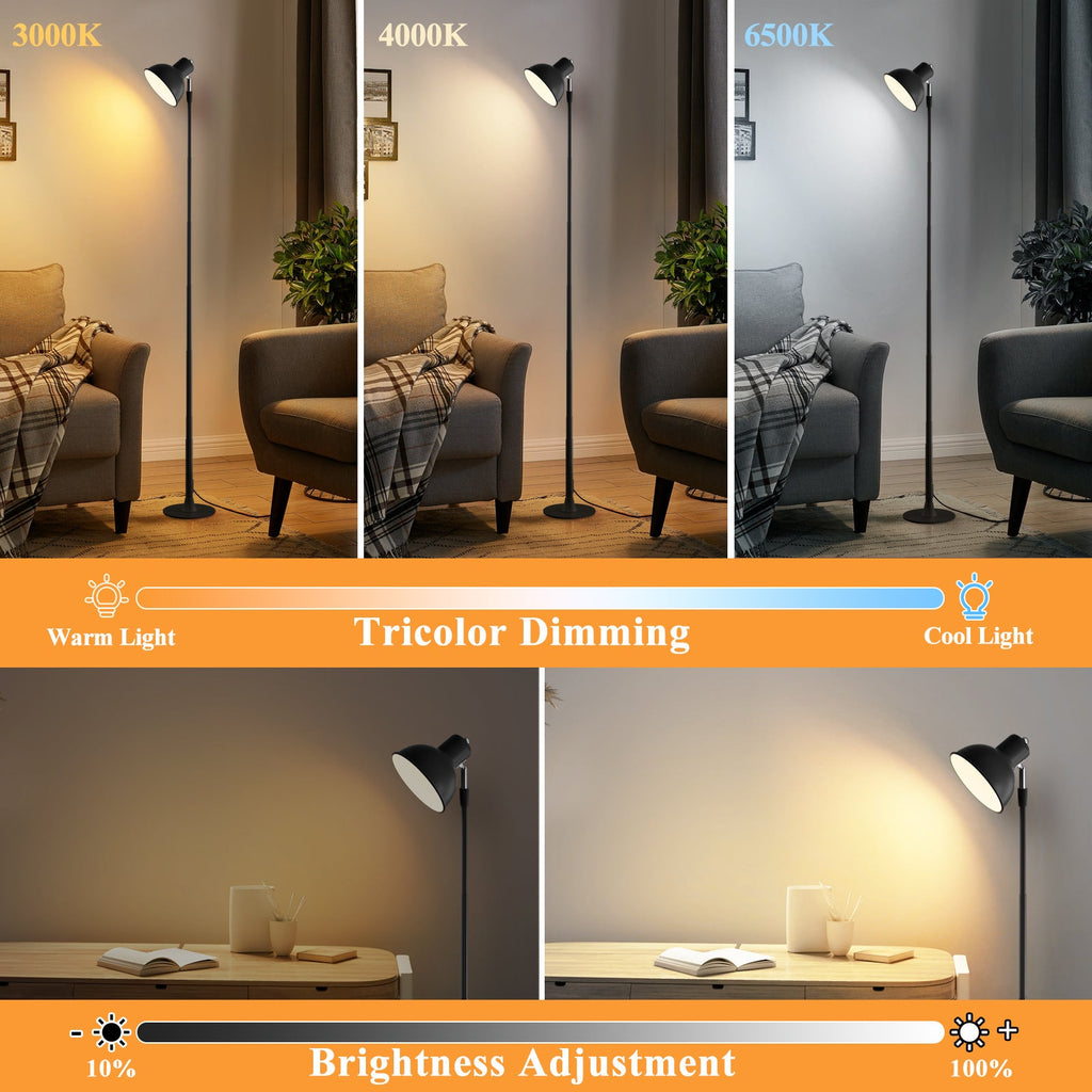 LED Dorm Desk Lamp for Students Reading Study USB Plug-in Extendable Desk Lamp