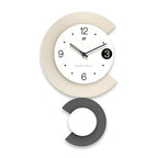 Modern LED Lamp Silent Wall Clock for Living Room
