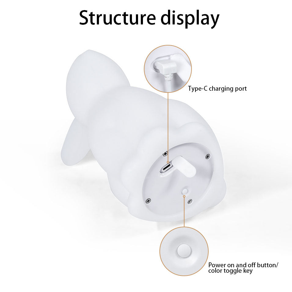 Contemporary Creative Rabbit PE LED Table Lamp for the Bedroom
