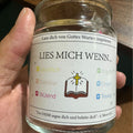 Handmade 90 Days Bible Verse Glass