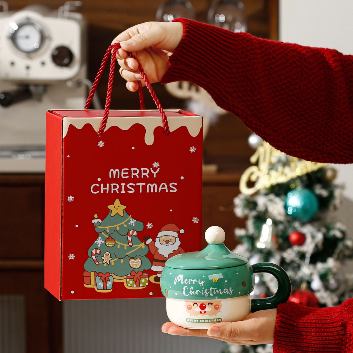 Cute Cartoon Santa Claus Ceramic Mug