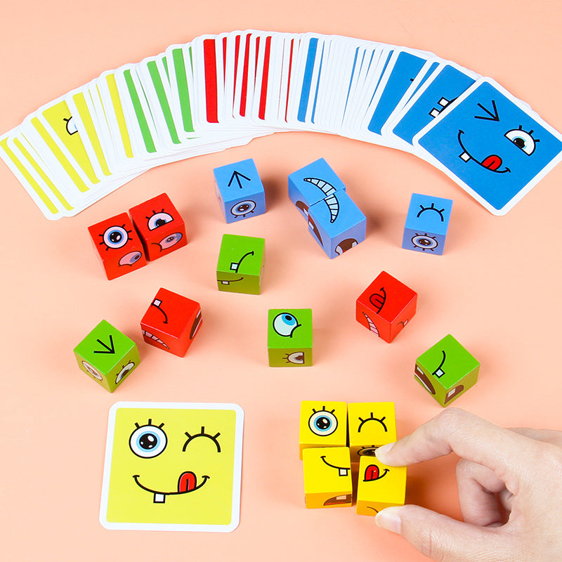 Face Puzzle Cube Game