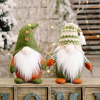 Nordic Green Style Faceless Elf Plush Rudolf Doll