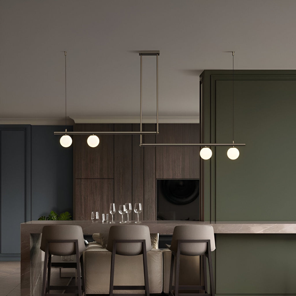 Nordic Glass Linear Luxury Pendant Lamp