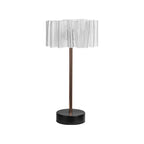 Pleated Full-Aluminum Rechargeable Table Lamp