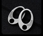 Exquisite Mini Pure Titanium Keychain: EDC Press-Lock Charm Tool