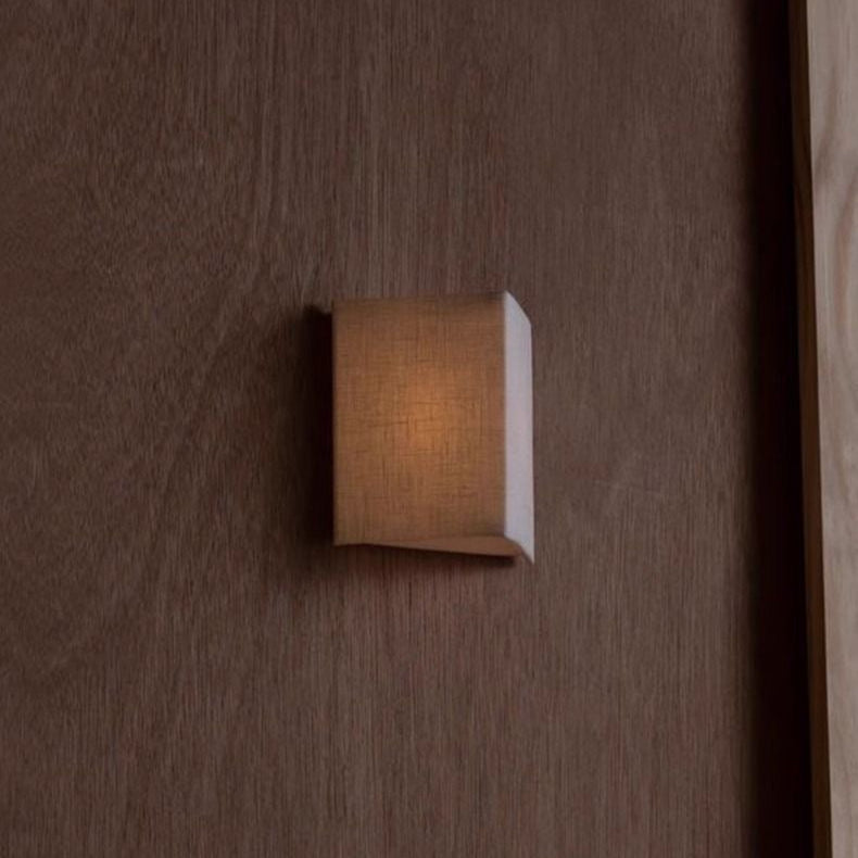 Fabric Wall Lamp in Japanese Wabi-Sabi Style